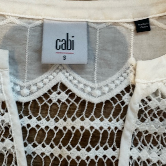 Cabi Majorca Fringe Coverup White Size Small - Picture 6 of 8